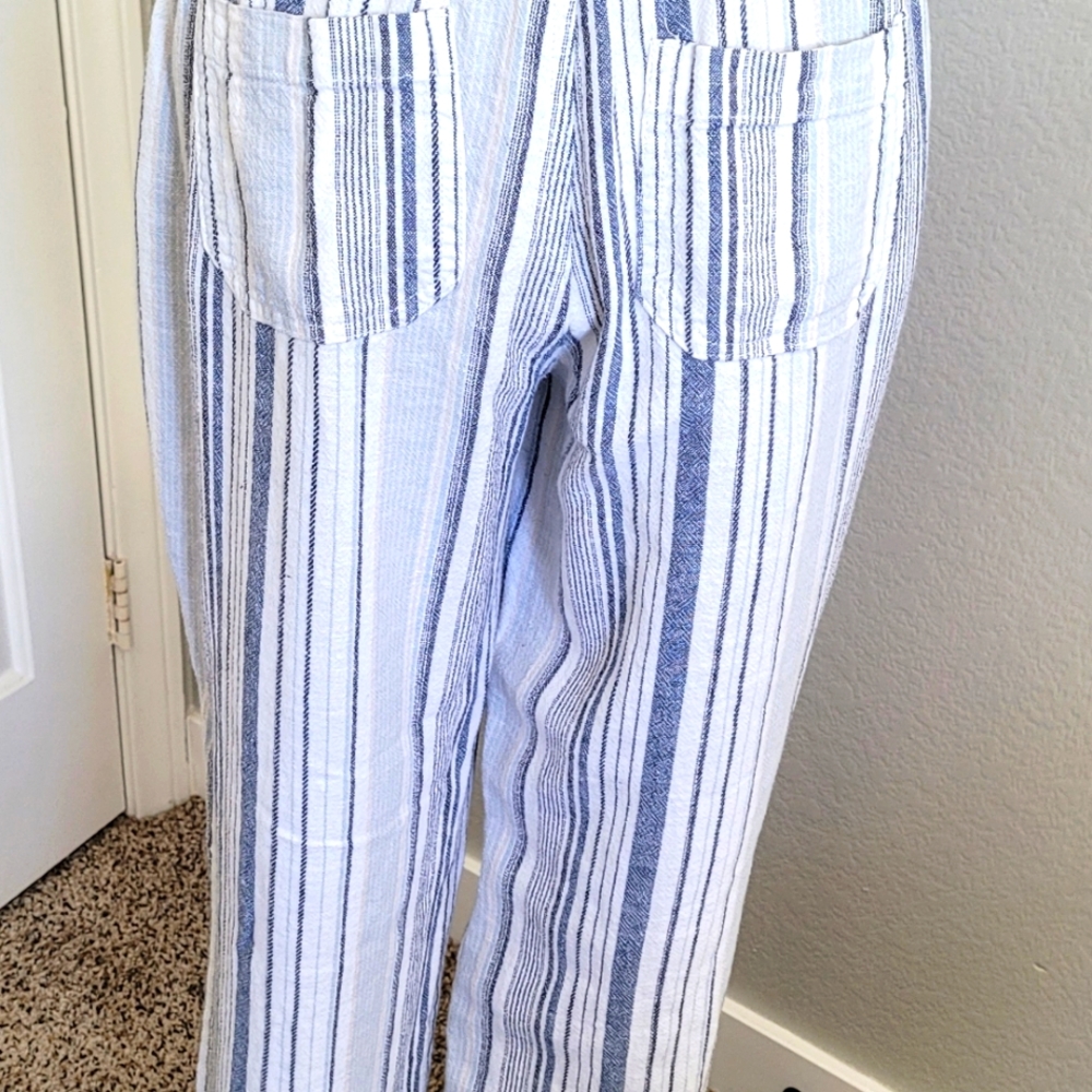 Gauze wide leg pants